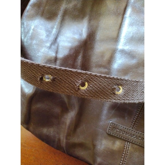 BCBGMaxAzria Large Leather Tote Bucket Bag EUC - Picture 10 of 12